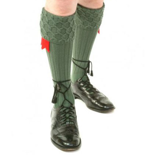 Lewis-Hose-Lovat-Green with Shoes
