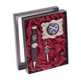 Clan-Crest-Pewter-Skean-Dhu,-Buckle,-Cuff-Links-and-Kilt-Pin-APSJGS1