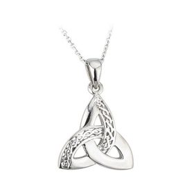 Trinity Knot Pendant Milled Accents Sterling Silver S44867